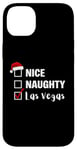 Coque pour iPhone 14 Plus Nice Naughty Las Vegas - Père Noël amusant jeu de Noël