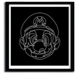 K.Olin Tribu - Mario Bros par Merupa, Papier, Blanc, 30 x 40 x 0.1 cm
