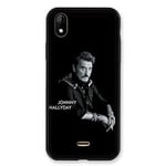 Coque pour Wiko Y61 Johnny Hallyday Noir