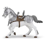 Papo -Figurine Peinte A La Main -Médiéval - Fantastique -Cheval en armure-39799-À Collectionner-pour Enfants - Filles et Garçons - A Partir de 3 Ans