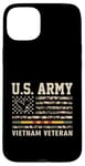 Coque pour iPhone 15 Plus Drapeau de l'armée américaine du Vietnam pour vétéran des États-Unis