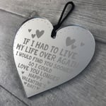 Valentines Day Gift Novelty Gift For Him Her Engraved Heart Couple Gift Keepsake