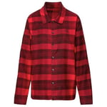 Calvin Klein Long Sleeve Button Down Flannel Svart/Rød bomull X-Large Dame