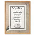 Artery8 God Jesus Footprints In The Sand Poem Inspirational Art Print Framed Poster Wall Decor 12x16 inch