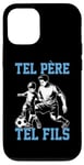 Coque pour iPhone 13 Tel père tel fils accessoire foot football humour