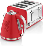 Swan Liverpool FC Twin Pack Red - 1.5L Jug Kettle 3KW & 4 Slice Toaster