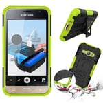 Samsung Galaxy J1 2016      Heavy Duty Case    Green