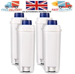 4 PACK For Delonghi Coffee Maker Machine Water Filter DLSC002 5513292811 SER3017