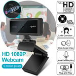 5m Hd 1080p Webcam Camera With Microphone For Computer Pc Laptop Video Autofocus