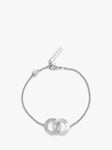 Tutti & Co Unity Double Loop Chain Bracelet, Silver