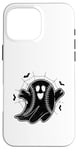 Coque pour iPhone 16 Pro Max Pichet attrape-balle molle fantôme d'Halloween