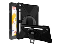 Estuff - Baksidedeksel For Nettbrett - Silikon, Polykarbonat - Svart - 10.2" - For Apple 10.2-Inch Ipad (9. Generasjon)