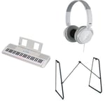 Yamaha EZ-310 Portable Keyboard for Beginners bundled with HPH-100 Headphones, L-2C Keyboard Stand