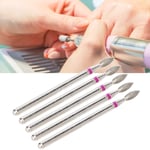 Flame Drill Bit Nail Art Drill Bit Portable 50pcs Cuticle Removing For Novices