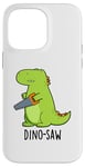 Coque pour iPhone 14 Pro Max Dino-saw Jeu de mots drôle dinosaure