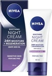 NIVEA Sensitive Night Cream Face Cream for Sensitive Skin Liquorice Extract