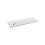 Elho Loft Urban Balconnière Soucoupe 50 - Soucoupe pour Extérieur - Ø 47.3 x H 2.6 cm - Blanc/Blanc