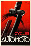 AUTOMOTO CYCLES Rnot - POSTER HQ 80x110cm d'une AFFICHE VINTAGE