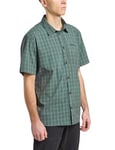 Jack Wolfskin Norbo S/S Chemise, Hedge Green Checks, 3XL Homme