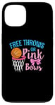 Coque pour iPhone 13 Free throws or Pink Bows Gender Reveal Cute Girl Tee