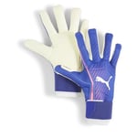 PUMA Ultra Ultimate Hybrid, Gants de Gardien de But Garçons, Lapis Lazuli-Sunset Glow, 7-041948