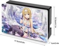 Switch Dock Cover Sword Art Online Alice Anime Switch Base Coque De Protection Dock Case Switch Housse De Protection D¿¿Di¿¿E Skin Console De Jeu Absorption Des Chocs R¿¿Sistant Aux Rayure