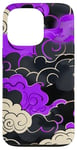 Coque pour iPhone 13 Pro Graphique violet au-dessus des nuages