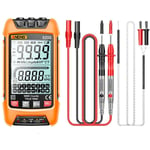 Tlily - MultimèTre NuméRique Intelligent True rms Auto Compteur de Capacité éLectrique ac dc Tension RéSistance Transistor Orange