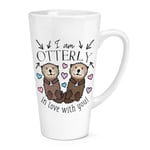 I Am Otterly In Love With You 17oz Large Latte Mug Cup Valentines Day Girlfriend