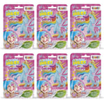 INKEE Masque visage enfants GALUPY UNICORN pack de 6 | 6x Masques de beauté en tissu à l'arôme de bonbon aux fruits, extraits de calendula et de camomille - Masque hydratant visage pour filles