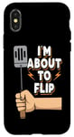 Coque pour iPhone X/XS I'm About To Flip Funny Grillmaster Fumoir à viande Barbecue