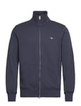 GANT Reg Shield Full Zip Sweat Blå