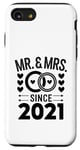 iPhone SE (2020) / 7 / 8 Mr And Mrs Since 2021 Wedding Anniversary Married Couple Case