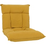 Fauteuil de sol HHG 909, fauteuil de relaxation Coussin de sol Canapé de sol Fauteuil pliant 6 positions de relaxation, structure stable en velours,