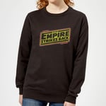 Star Wars Empire Strikes Back Logo Women's Sweatshirt - Black - XXL - Black