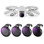 NEEWER Lot de 4 filtres ND/PL compatibles avec DJI Neo, Lot de 4 ND8/PL ND16/PL ND32/PL ND64/PL ND64/PL, Accessoires de Drone polarisant à densité Neutre, Verre Optique HD Fin Multicouche, FL-N23