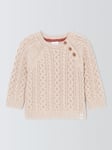 John Lewis Baby Cable Knit Jumper, Oatmeal