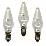 3 st Jul- Advents- Ljusstaks-Lampor. LED E10 3V 0.06W KLAR