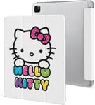 Étui Pour Ipad Pro 2021 Hello Kitty 12,9 Pouces, Type Ordinateur Portable, Support À Trois Volets Avec Porte-Stylo, Réveil/Veille Automatique