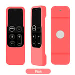 Pink Housse de protection pour télécommande Apple TV 4, en Silicone, étanche Nipseyteko