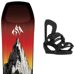 JONES Pack snowboard Jones Aviator 2.0 25 + Fixations Homme Noir / Rouge Orange taille 158 2025