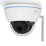 ALECTO DVC136IP - Caméra de Surveillance dôme extérieur - Caméra IP avec WiFi - WLAN et IP55 - Support Carte SD 128G (Non Inclus) - Blanc