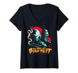 Womens Star Wars The Book of Boba Fett Epic Movie Poster V-Neck T-Shirt