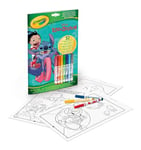 Crayola- Album Activités et Coloriage Lilo&Stitch, 32 Pages à Colorier et 7 Mini-Feutres Lavables, 04-0865G