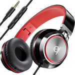 ARTIX® Casque Audio Filaire avec Micro, Premium Pliable Casque Réduction de Bruit Active, Contrôle du Volume pour PC, Téléphone Portable et Tablette, Son Stéréo, Fil Aux Jack 3.5 mm CL750