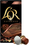 L OR Espresso Chocolate kaffekapsler (10-stk)