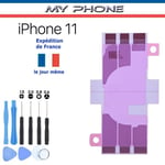 Autocollant Stickers Colle Batterie Adhésifs Pour Apple Iphone 11 Double Face + Kit 9 Outils