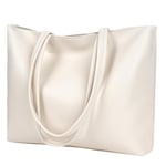 flintronic Sac a Main Femme, Sac Cabas Femme Grande Capacité, Fourre-Tout Cuir PU Souple, Shopper Porté Epaule Bandoulière pour le Travail, Voyages, Shopping, L'école(37x27x8cm)