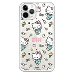 Personalaizer Coque pour iPhone 11 Pro - Hello Kitty Patron Stickers