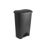 Addis Eco Made 100% Recycled Plastic Kitchen Pedal Bin 50 Litre Black 518378ebay